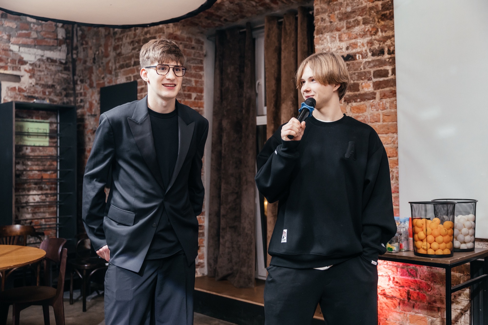 Speaking at event